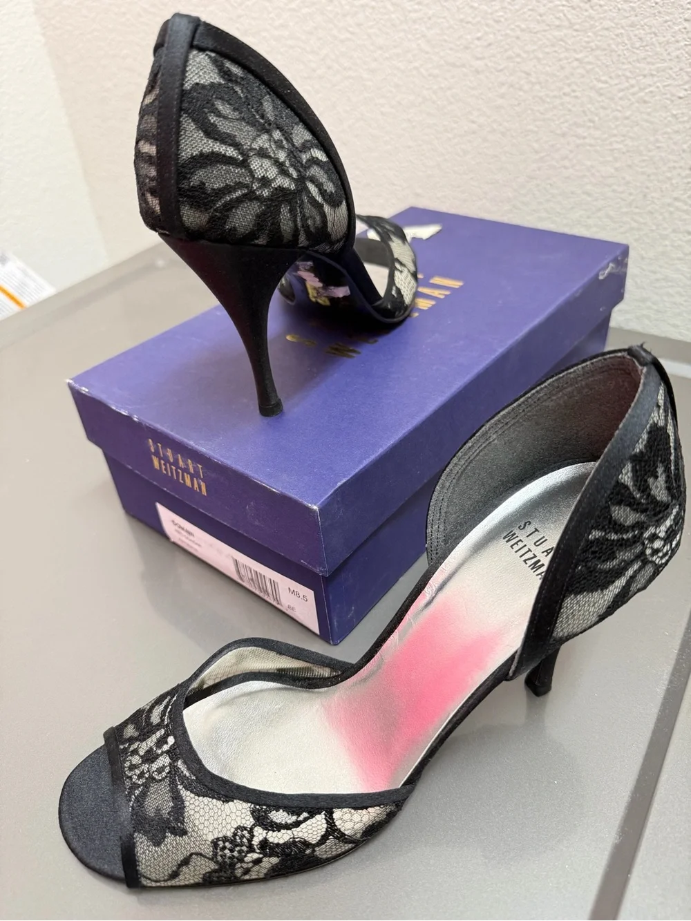 Stuart Weitzman elegant peep